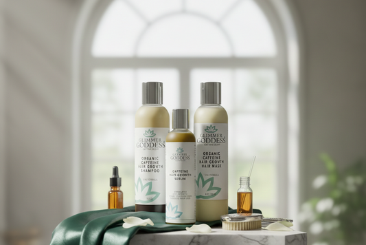 Organic Caffeine Hair Growth Trio – 3-Step System for Thicker, Fuller Hair