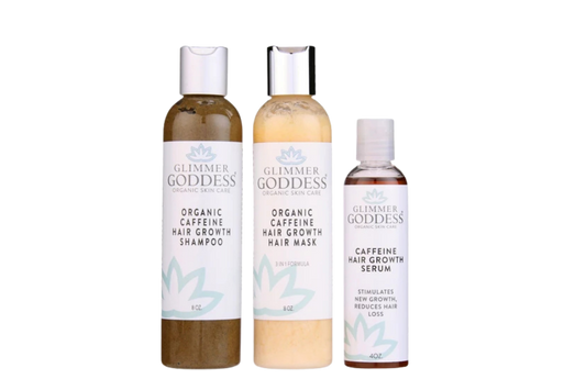 Organic Caffeine Hair Growth Trio – 3-Step System for Thicker, Fuller Hair